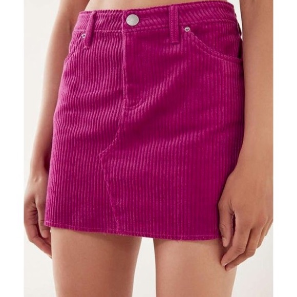 Urban Outfitters Dresses & Skirts - 🌵URBAN OUTFITTERS Corduroy Magenta Mini Skirt XS